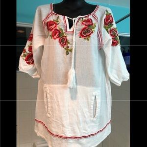 Sundance Embroidered Floral Tunic
